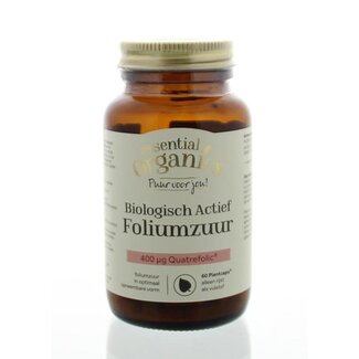 Essential Organics Essential Organ Biologicznie aktywny kwas foliowy czysty 60 Kapsułek wegetariańskich
