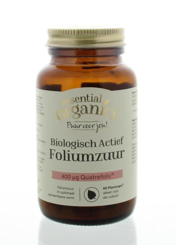 Essential Organics Essential Organ Biologisch actief foliumzuur puur 60 Vegetarische capsules