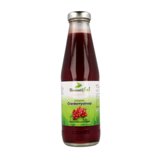 Bountiful Cranberrysiroop bio 500 Milliliter