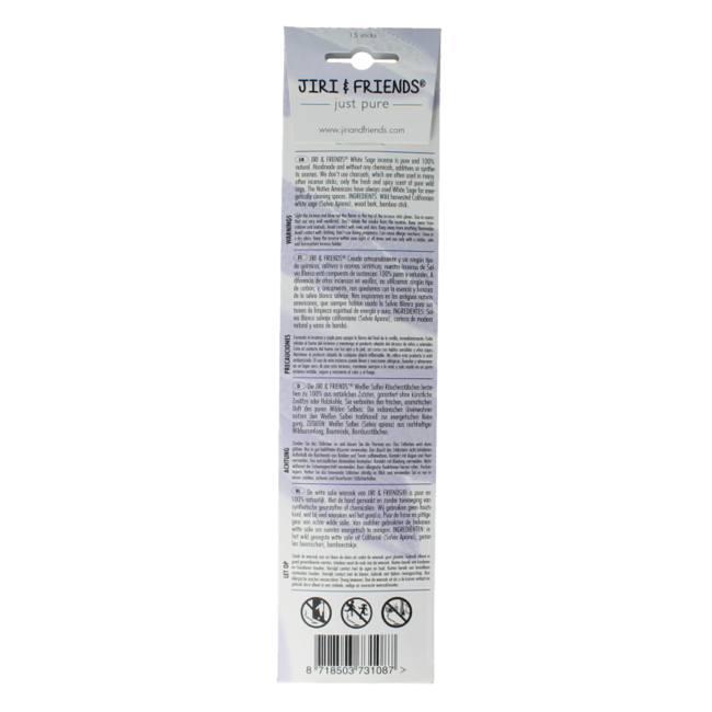 White Sage Incense Sticks - 15 Pieces