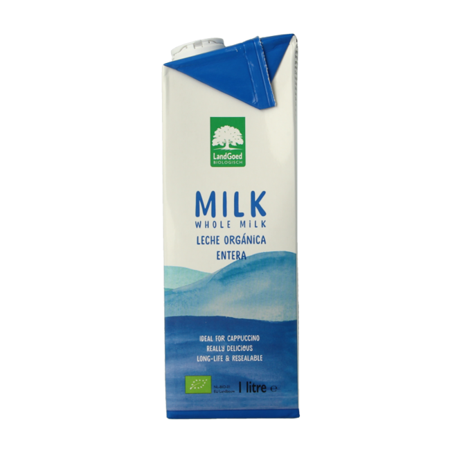 Leche entera ecológica 1 litro