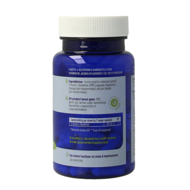 S-Acetil-L-Glutatión 100 mg 30 cápsulas vegetarianas