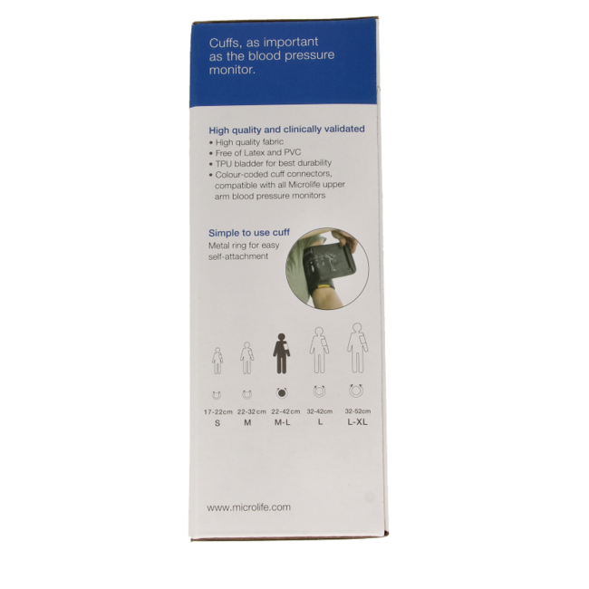 Microlife Upper Arm Cuff 22-42 M/L 1 Piece