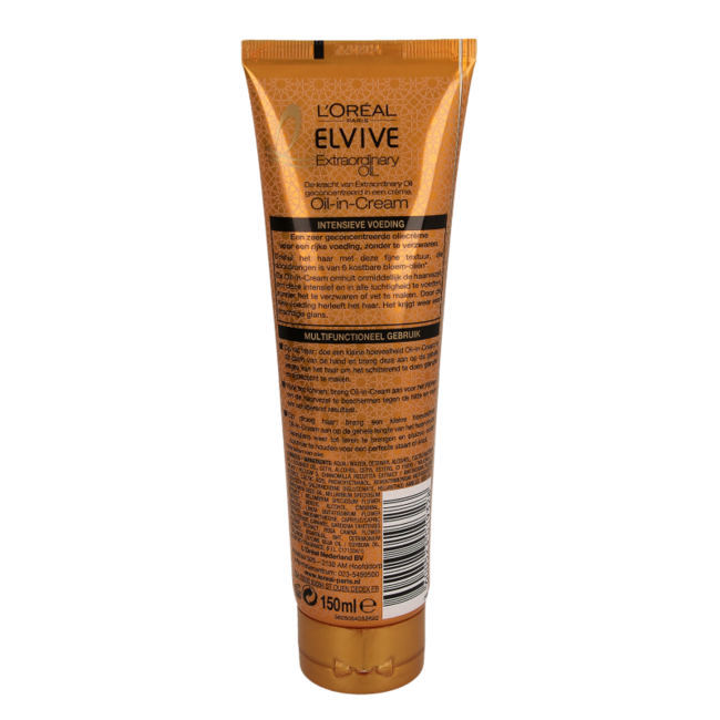 Elvive Extraordinary crema aceite sin aclarado 150 mililitros
