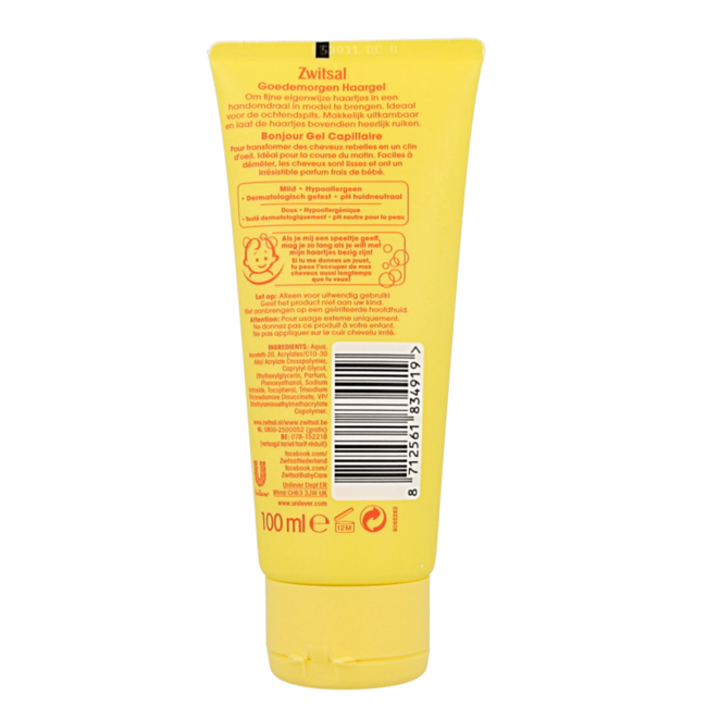 Zwitsal Goedemorgen hair gel 100 Millilitres