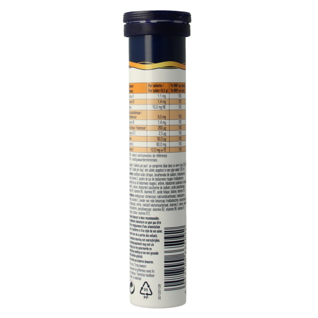 Comprimés effervescents Multi Vitamines 20 Comprimés