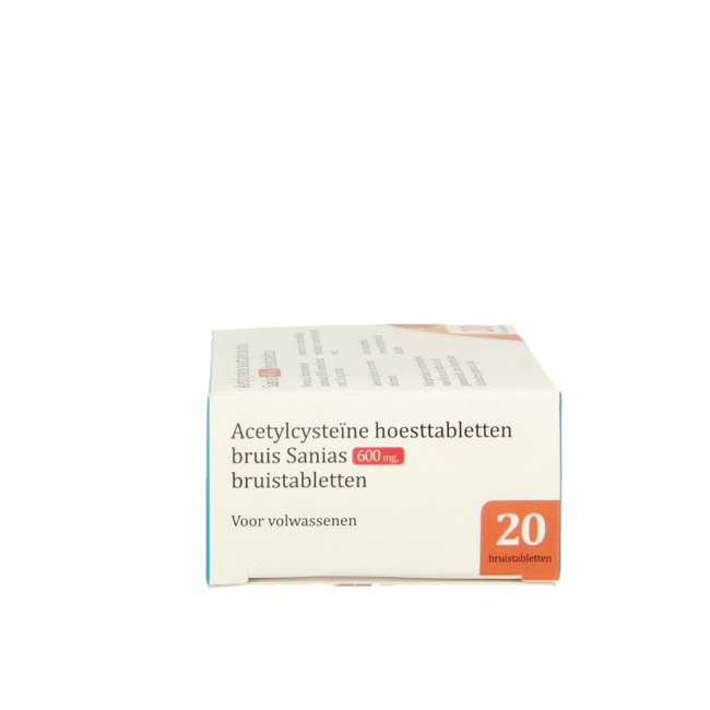Sanias Acetylocysteina 600mg 20 Tabletek Musujących