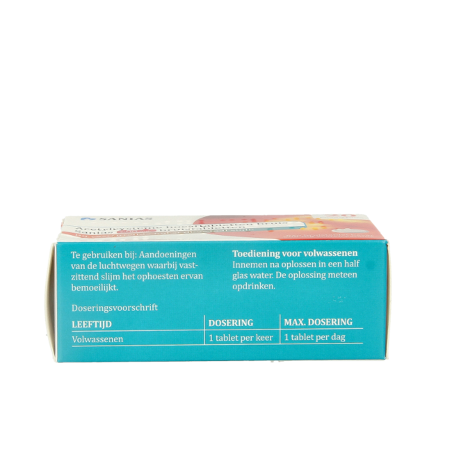 Sanias Acetylocysteina 600mg 20 Tabletek Musujących