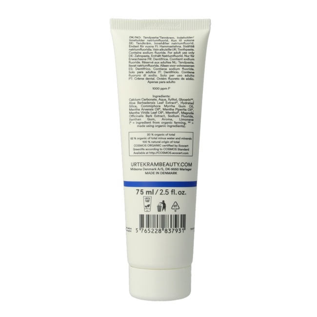 Dentifrice menthe fluor 75 ml