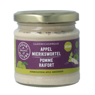 Your Organic Nature Sandwichspread appel mierikswortel bio 180 Gram