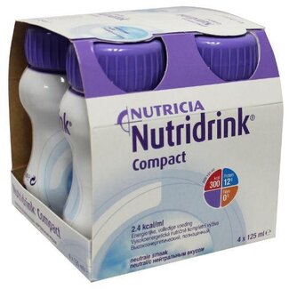 Nutridrink Nutridrink Compact neutraal 4 X 125ML 4 Stuks