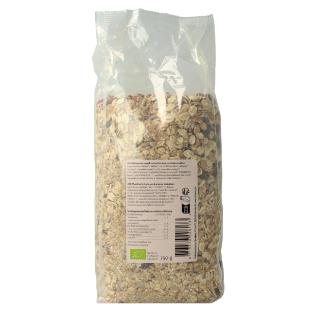 Muesli con frutos secos y frutas desecadas bio 750 Gramos