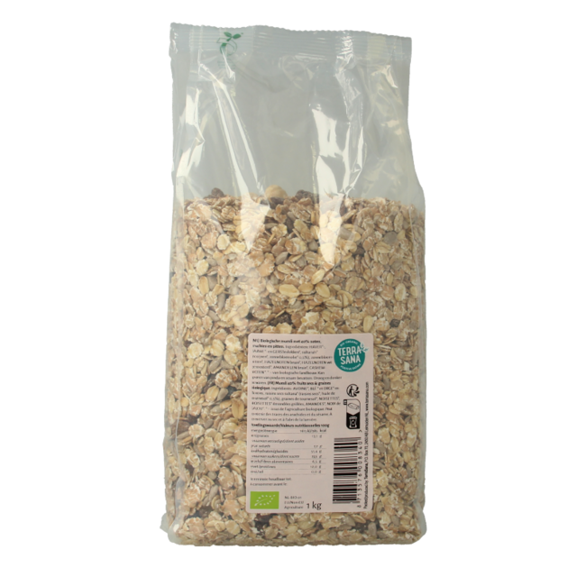 TerraSana Muesli de frutos secos y frutas desecadas bio 1 Kilogramo