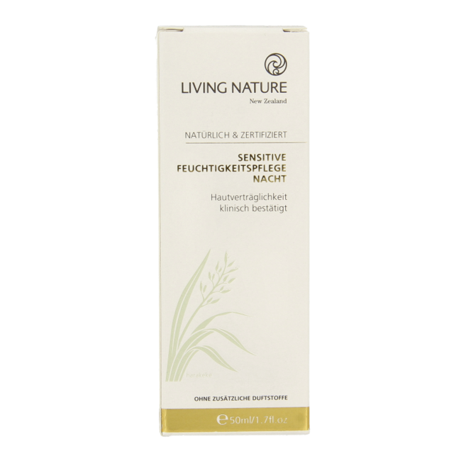Living Nature Night Cream sensitive skin 50 Millilitre
