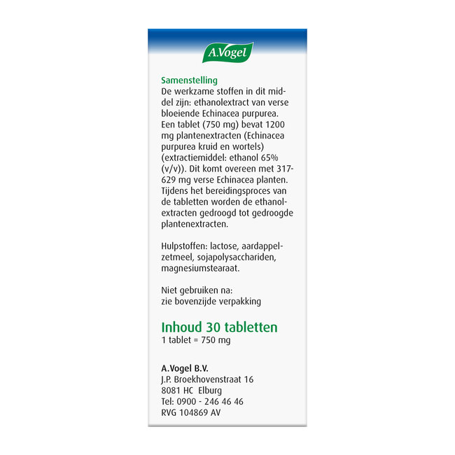 A.Vogel Echinaforce comprimidos fuerte 1200 mg 30 comprimidos