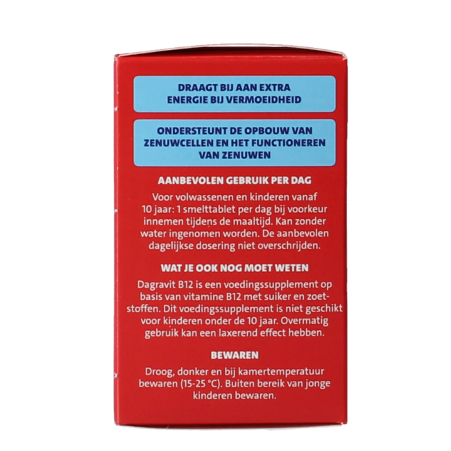 Dagravit Vitamina B12 1000mcg fundente 100 comprimidos