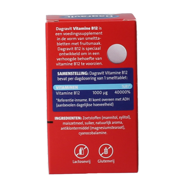 Dagravit Vitamina B12 1000mcg fundente 100 comprimidos