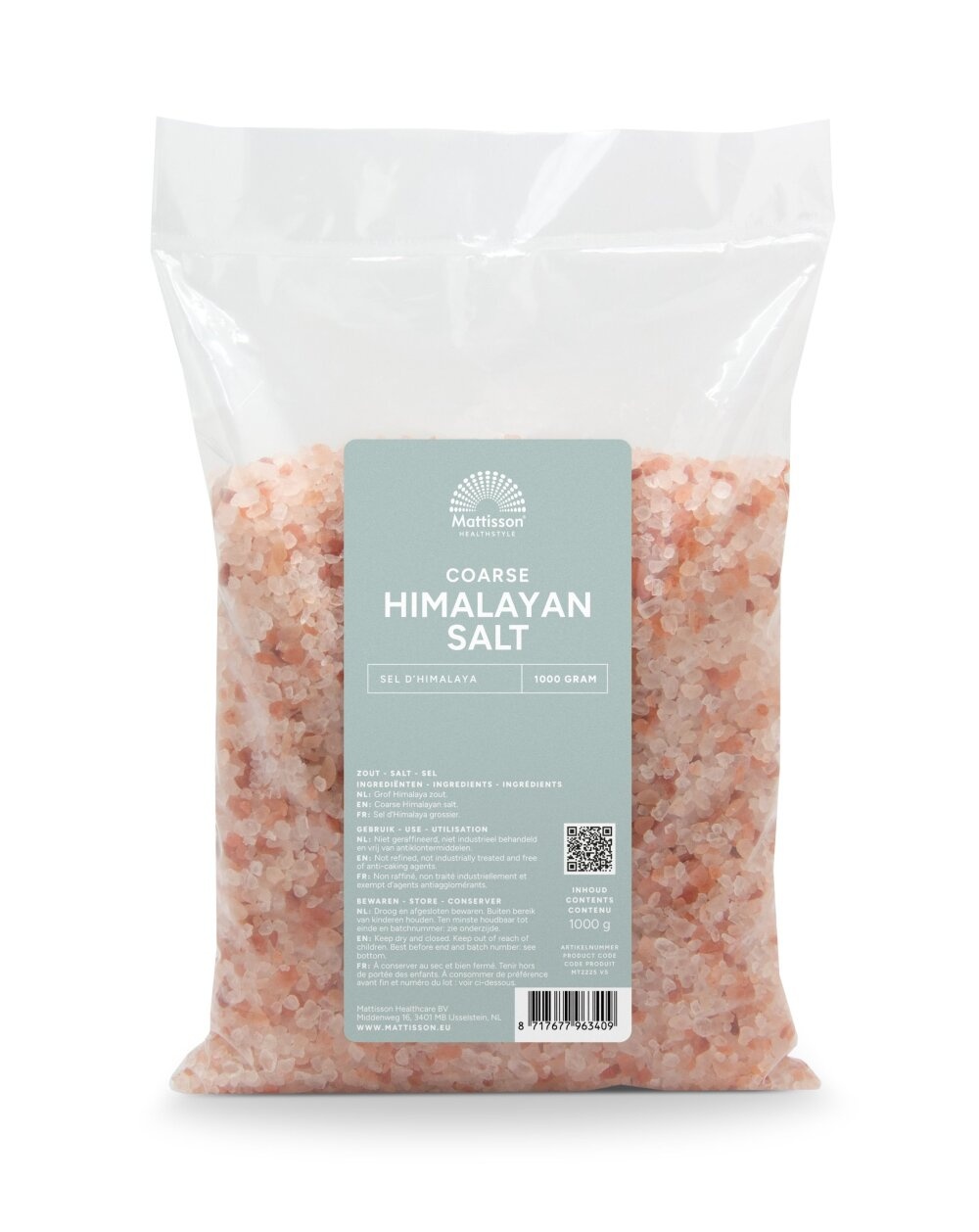 Mattisson Sale Himalayano Grosso 1kg - Puro e Naturale