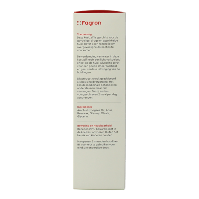 Fagron Cérat réfrigérant sans huile de rose boîte & notice 100 grammes