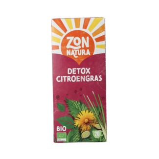 Zonnatura Zonnatura Detox Zitronengras Bio 20 Beutel