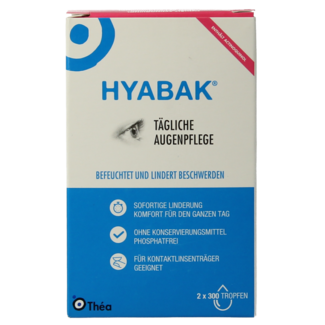 Hyabak Hyabak Gouttes oculaires duopack 2 unités