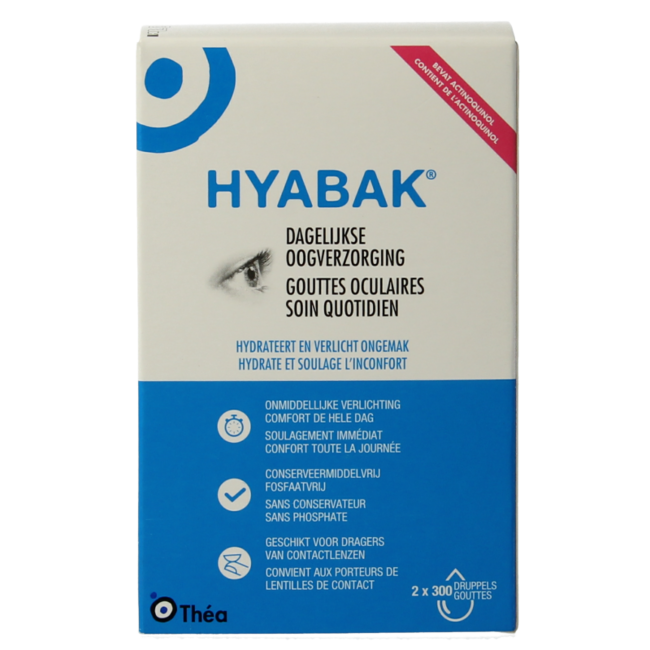 Hyabak Gouttes oculaires duopack 2 unités