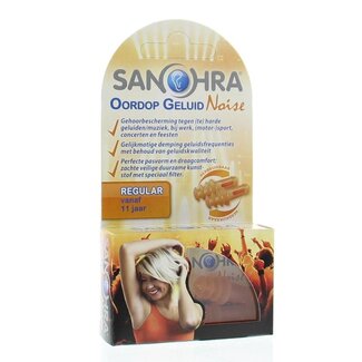Sanohra Tappi Auricolari Sanohra Noise per Musica e Rumore, Misura Regular, 1 Paio