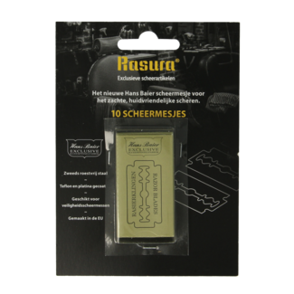 Hans Baier Lames de rasoir sous blister, 10 pièces