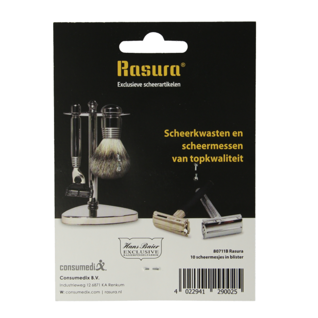 Scheermesjes op blister 10 Stuks