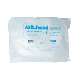 Softhand Softhand Examination Glove poly men's 100 pieces