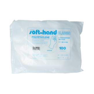 Softhand Softhand Polyethylene Examination Gloves Men's 100 Pieces