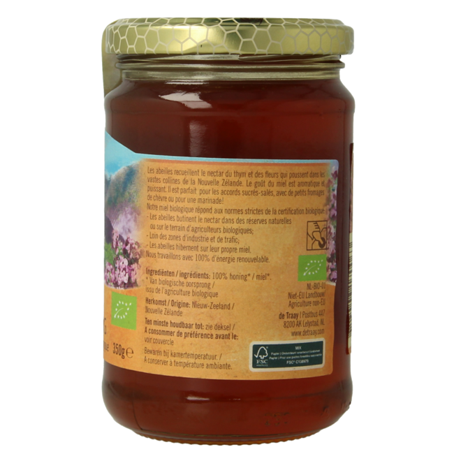 Thymian- mit Blütenhonig Eko Bio 350 Gramm