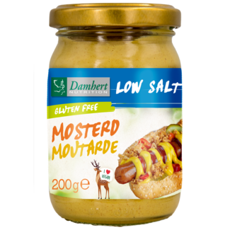 Damhert Damhert Moutarde pauvre en sodium sans gluten 200 Grammes