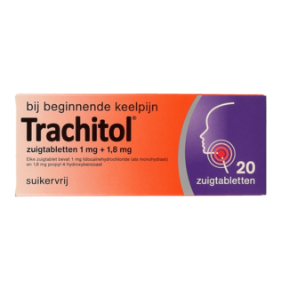 Trachitol Pastillas para chupar sin azúcar 20 pastillas para chupar