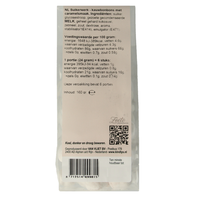 Sneeuwcaramels zoete herinneringen 160 Gram