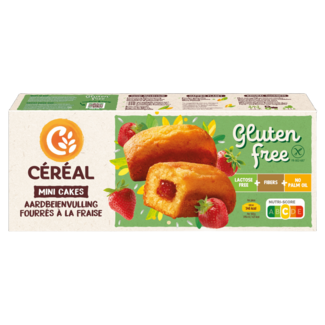 Cereal Gâteau Céréal à la fraise sans gluten 210 grammes