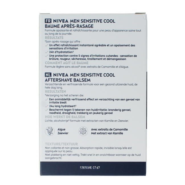 Nivea Men baume après-rasage cooling 100 ml