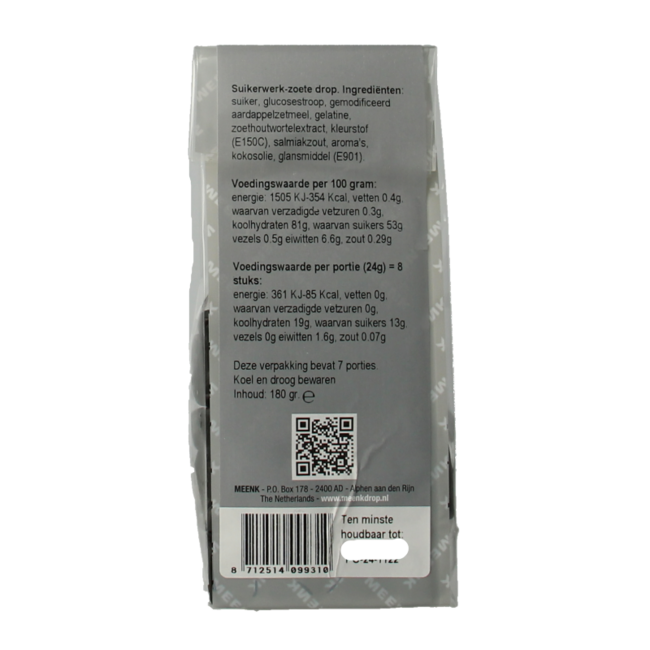 Limburgse Katjes Liquorice 180g