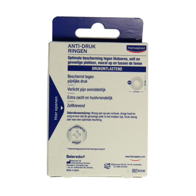 Voet anti-drukring likdoorn en eelt pleister 20 Stuks