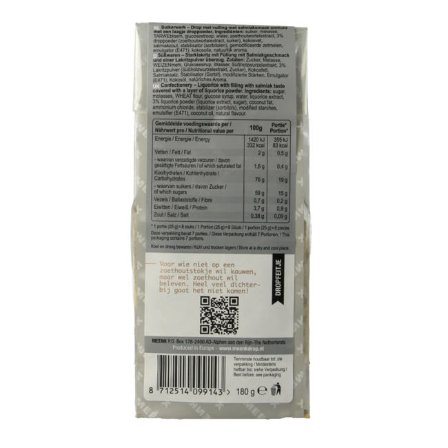 Liquirizia Meenk (Gocce) 180 Grammi