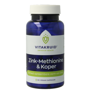 Vitakruid Zinc Metionina y Gluconato de Cobre 90 Cápsulas vegetarianas
