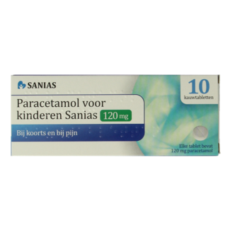 Sanias Sanias Paracetamol 120 mg 10 comprimidos masticables