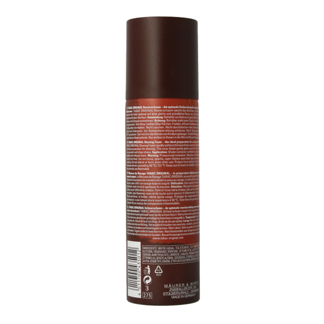 Espuma de afeitar Tabac Original 200 mililitros