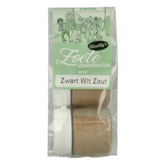 Kindly's Kindly's Zwart wit potjes zout 25 gramos 2 unidades