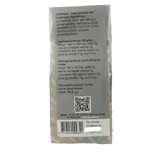 Winegums fruités et sucrés 180 g