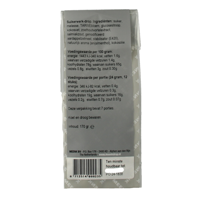 Krijtjes (Craies de réglisse) 170 g