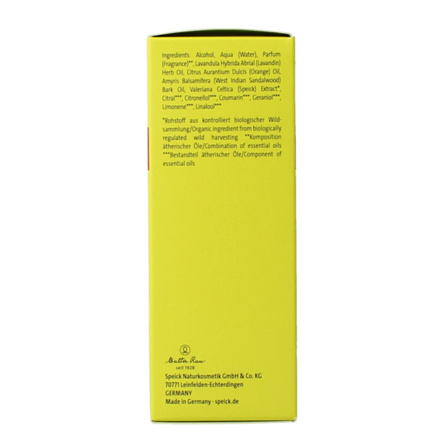 Speick Natural eau de cologne 100 Millilitres