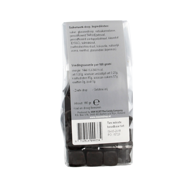 Regaliz de mentol en forma de cruz 180 g