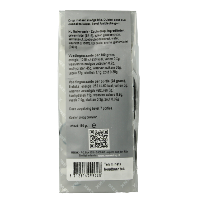 Double Salt Liquorice 180 Gram