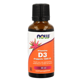 NOW NOW Vitamina D3 gocce 1000 UI 30 Millilitri
